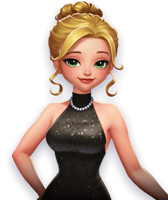 Personaje anfitriona de DoubleU Casino